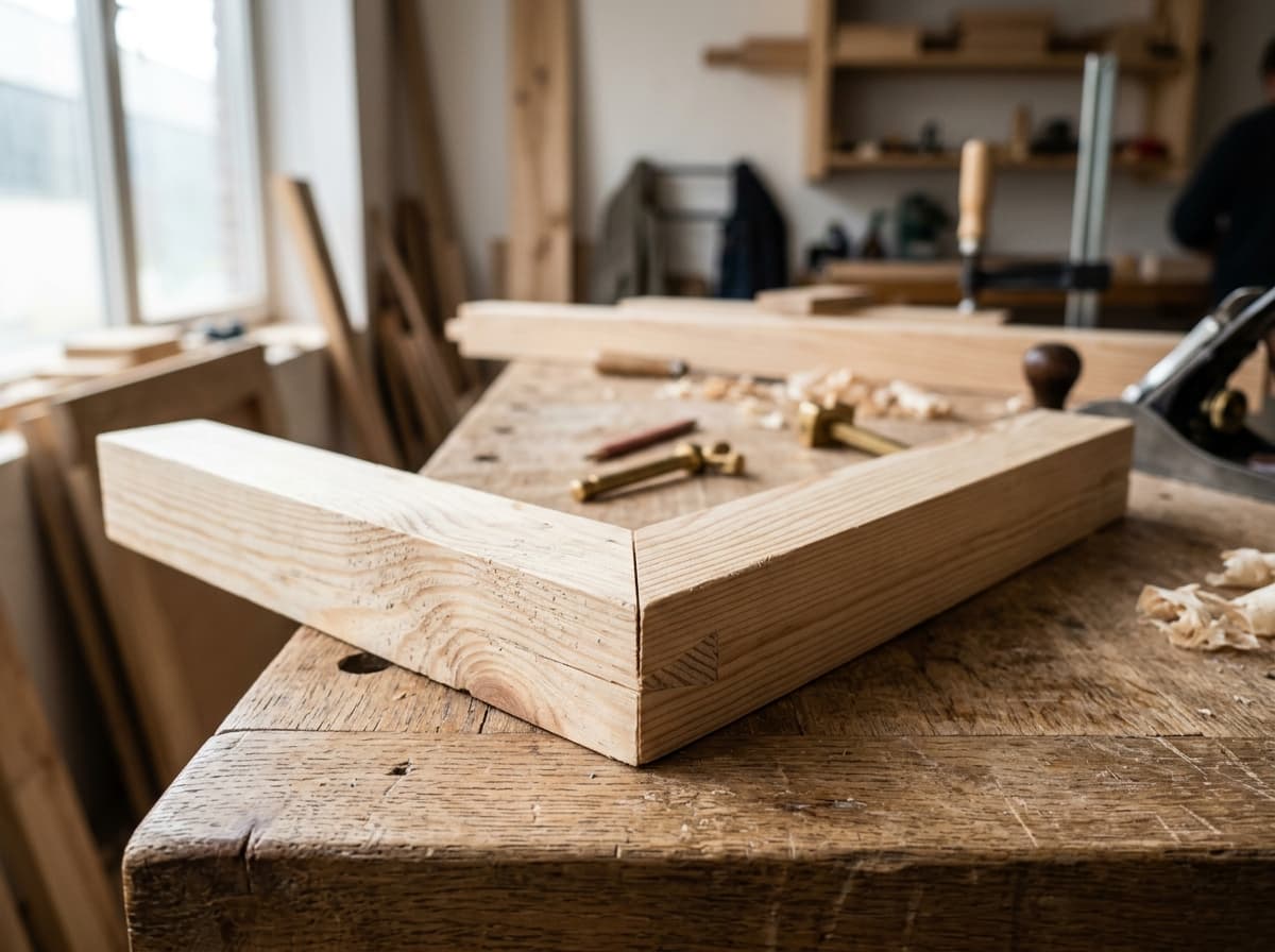 SATVAA kiln-dried solid pinewood gallery stretchers with mitered joinery